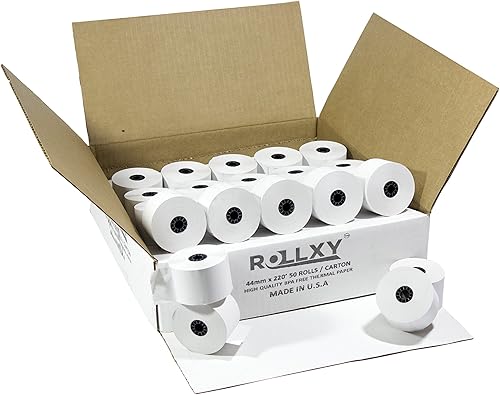 Miniatura 6 de 50 rollos de papel de caja registradora de 2 capas de 3 pulgadas x 95 pies, color blanco y canario para M119 Hypercom T77F (impresora de impacto)