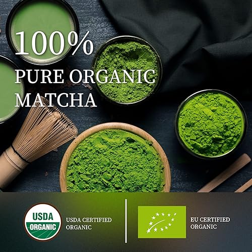 Miniatura 3 de Chaism Polvo de té verde matcha de grado ceremonial 6 paquetes de una sola porción primera cosecha de primera calidad vegano orgánico sin gluten 100