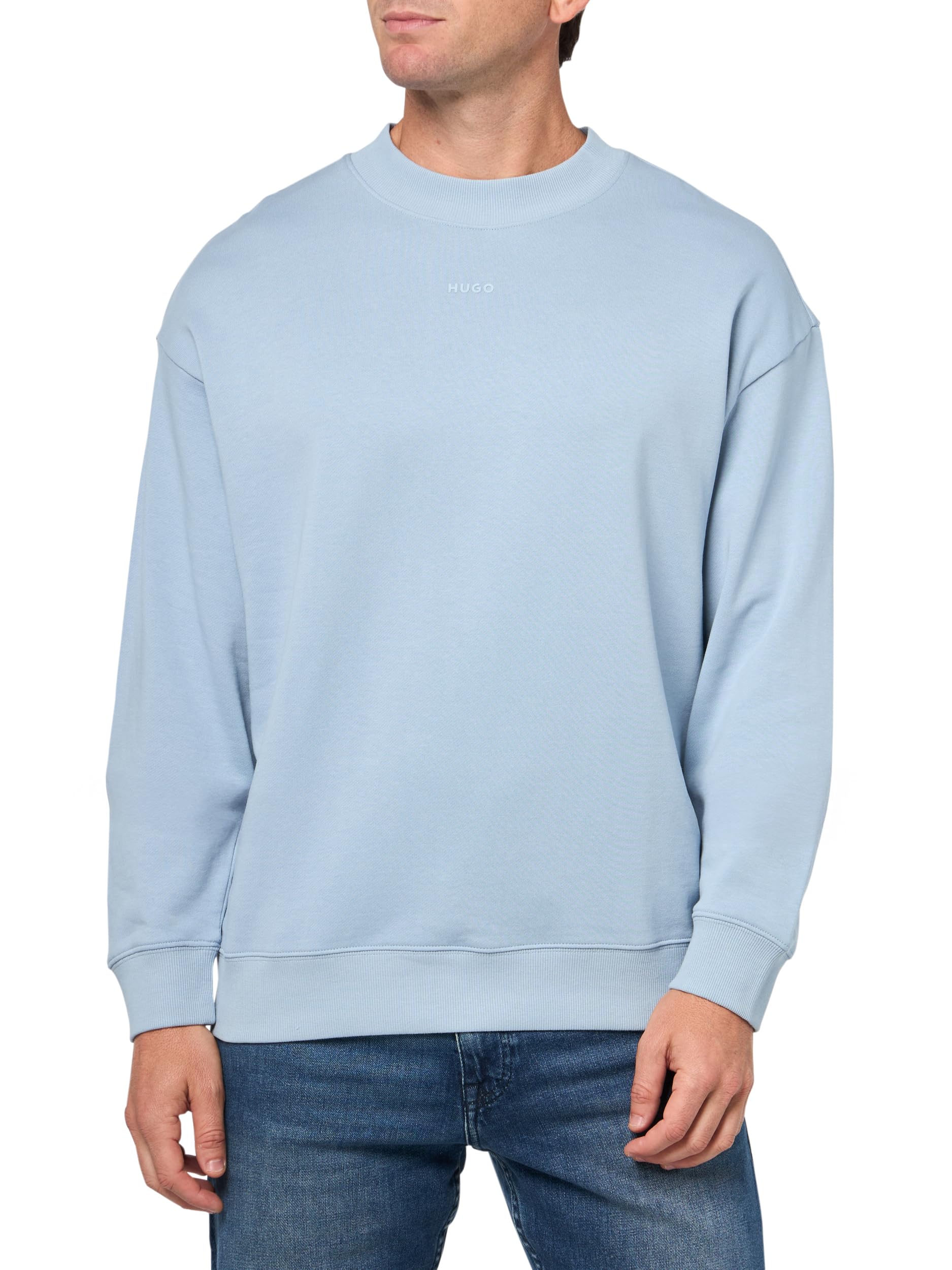 HUGO womens Small Logo French Terry Sweatshirt