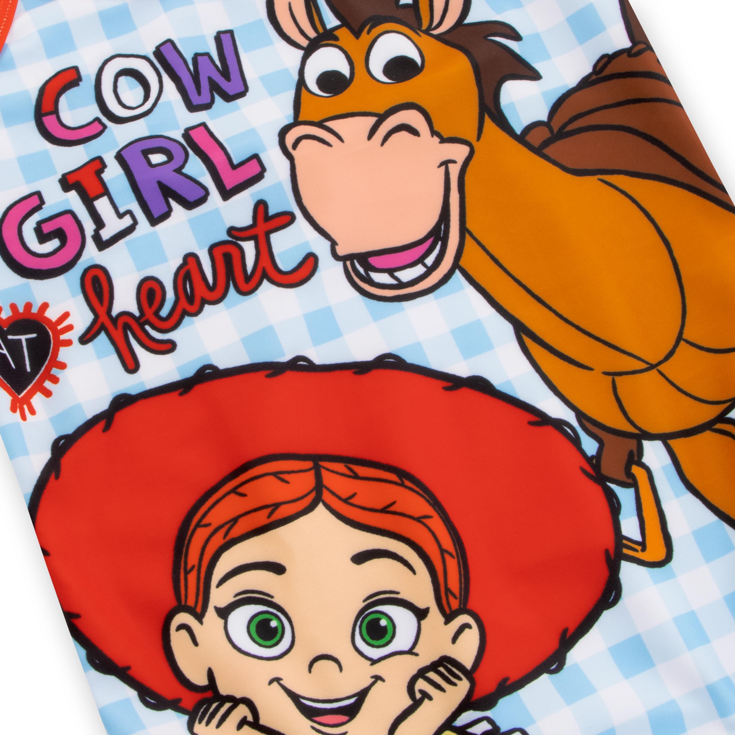 Disney Maillot de Bain Filles Toy Story, Maillot de Bain Une pièce Toy Story Jessie et Bullseye, Vetement Fille