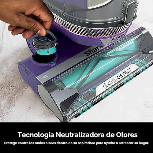 Miniatura 9 de Shark POWERDETECT AZ4002 - Aspiradora vertical con filtro HEPA, aspiradora resistente con potente succión para recoger el pelo de las mascotas,
