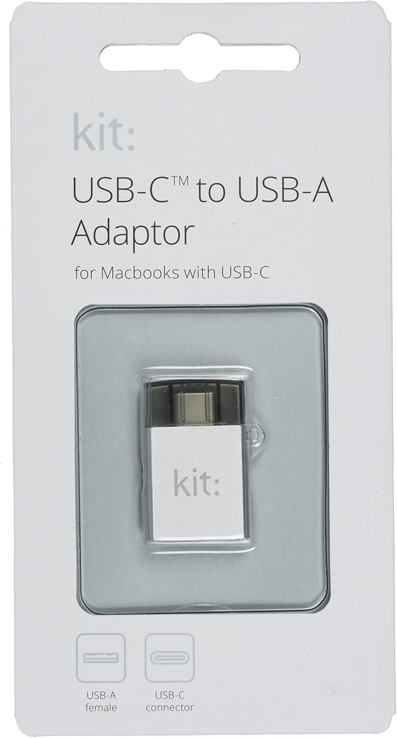 Kit 3.1 USB-C to USB-A Adapter Premium (Silver) cadpsl