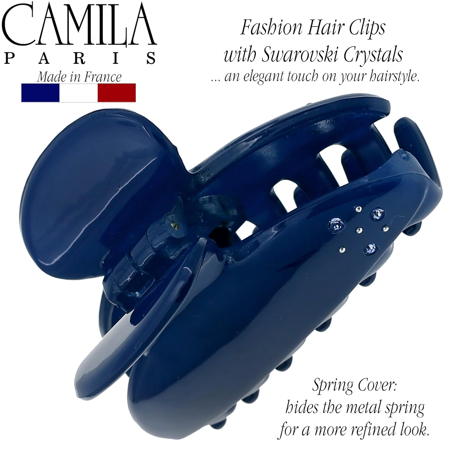 Camila Paris CP3428 French Hair Clip for Women, Girls Claw Clips Jaw for Thick, Long, Curly, Wavy Hair - Fashion Styling Accessories, Strong Hold No Slip Grip, Made in France - Image 5