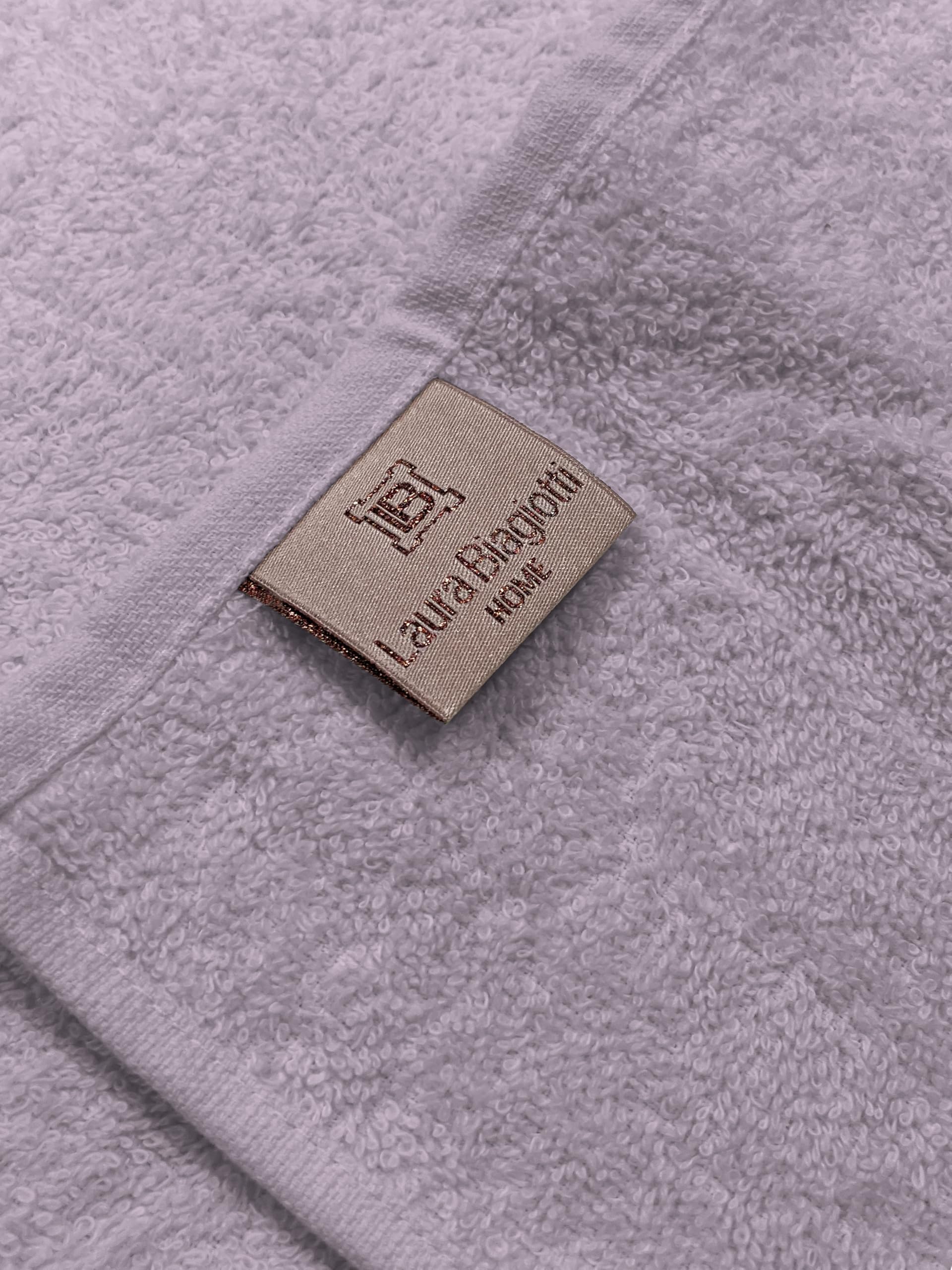 hermet Laura Biagiotti, Set Asciugamani Bagno 3 Pezzi Tinta Unita, 100% Spugna Di Cotone, Telo Bagno + Asciugamano Viso + Asciugamano Ospite, In Scatola