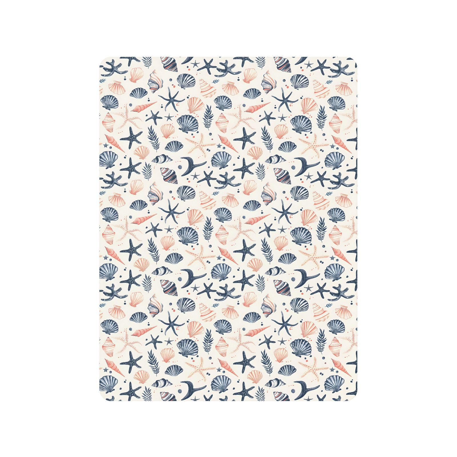 Sea Shells D Drap-housse pour berceau de bébé garçon et fille 71,1 x 132,1 cm