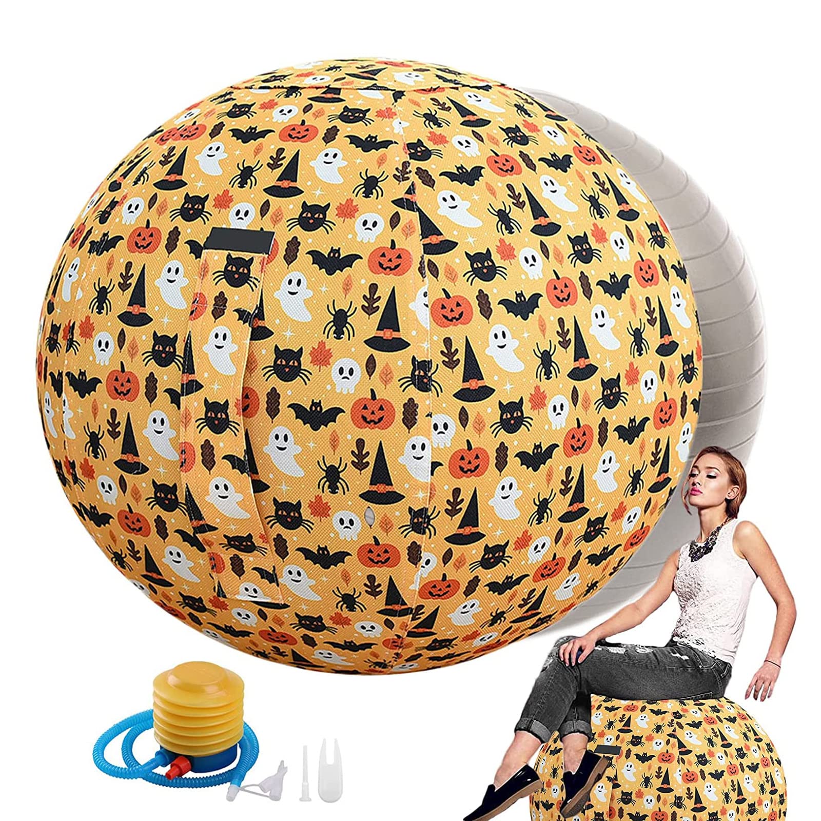 Ballon De Gymnastique Body & Mind 55/65/75 Cm – Antidérapant, Anti-Éclatement, Pompe Incluse, 5 Couleurs