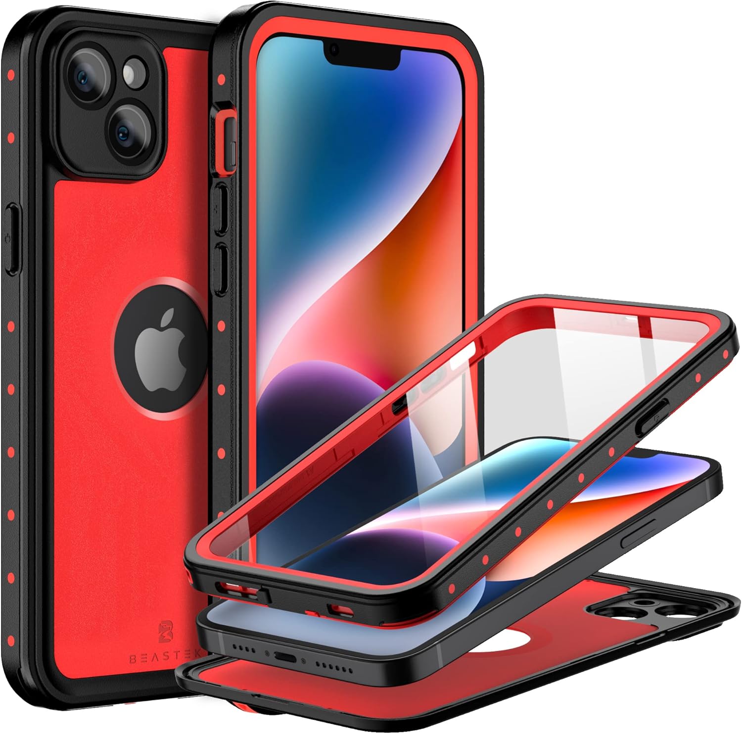 BEASTEK Waterproof iPhone 14 Case Shockproof Dustproof IP68