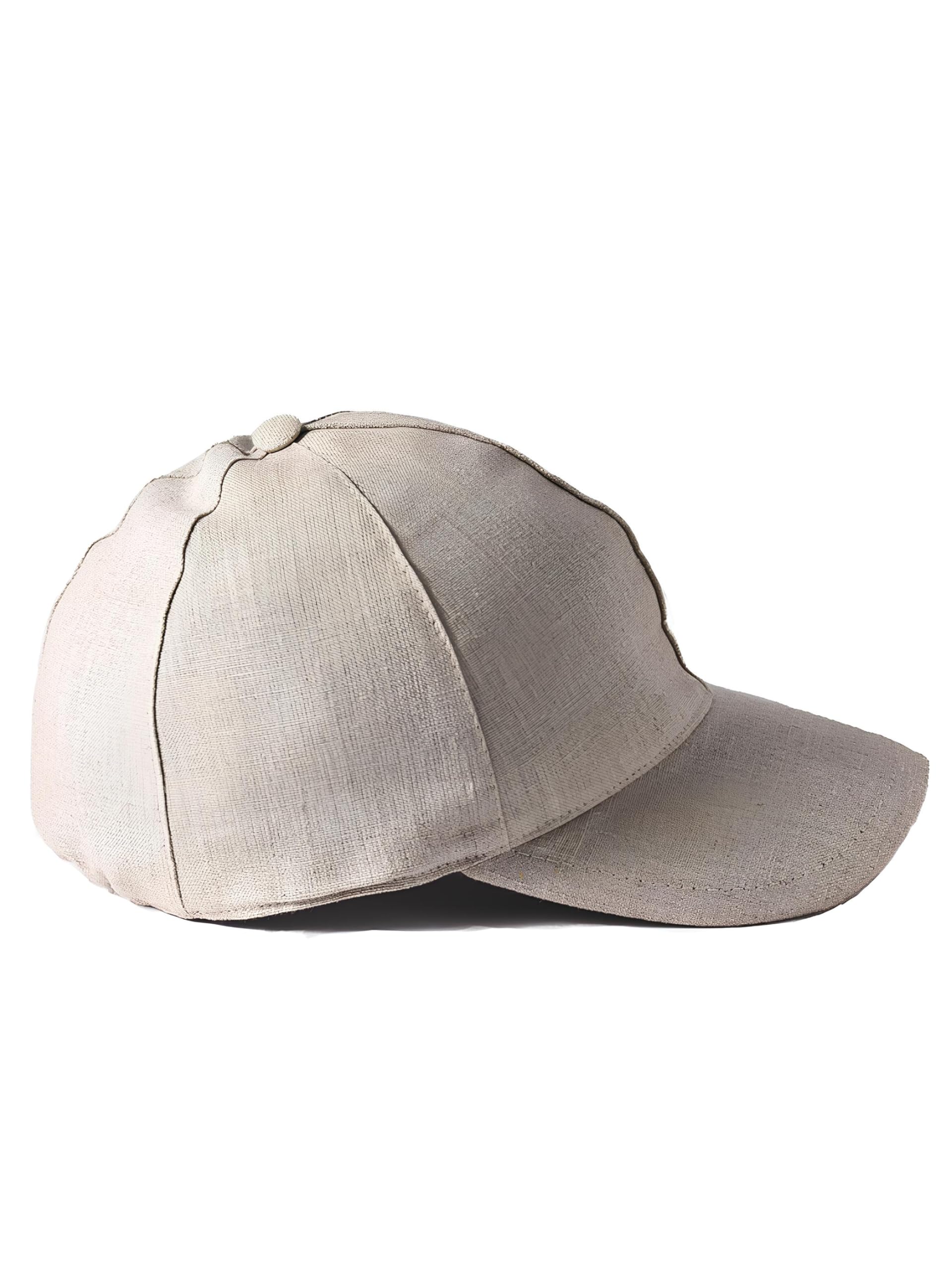 Cappellino Baseball Uomo Estivo 100% Lino Made in Italy - Taglie 55-62, Visiera, Fodera Cotone Traspirante, Anti-UV
