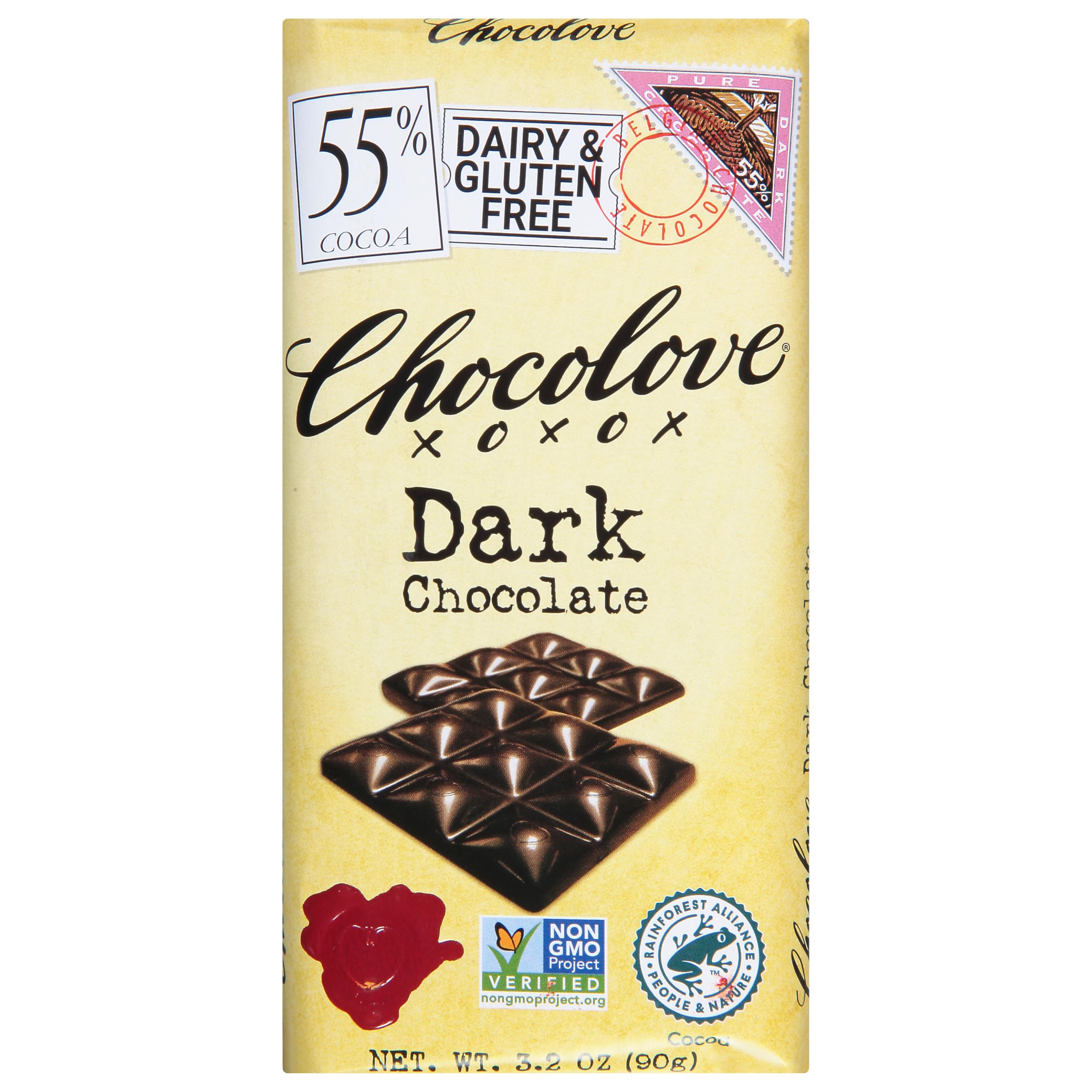 Chocolove, Dark Chocolate, 3.2Oz