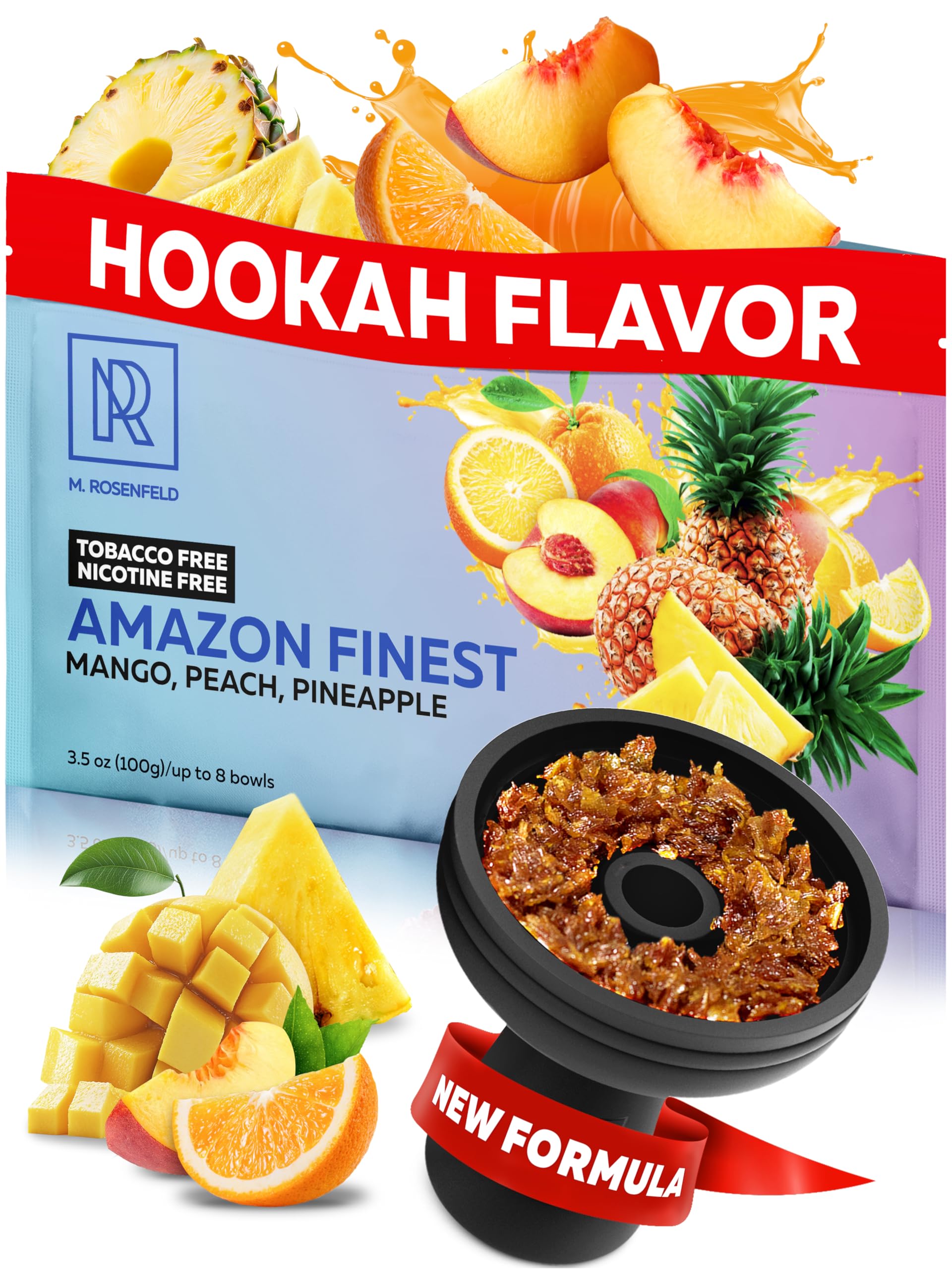 Amazon.com: Hookah Flavors Tropical Fruit Mix - 2.8 ounce of Hookah Shisha  Tobacco Free - 80g of Hookah Tobacco & Nicotine Free Shisha with Real  Organic Sisha Hooka Flavors : Health & Household