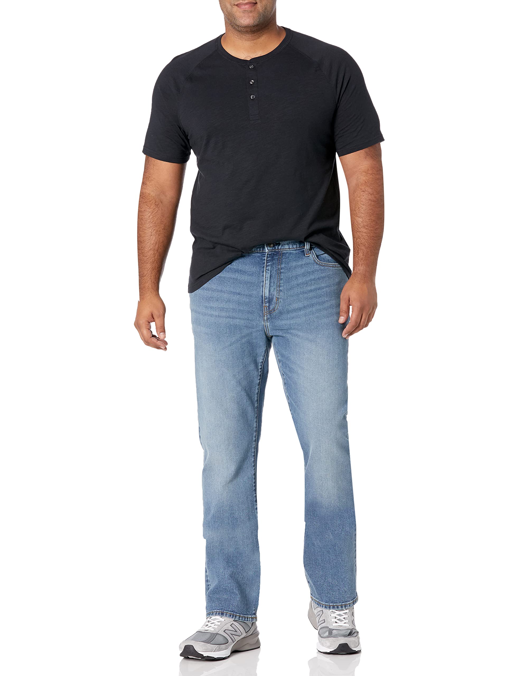 Amazon Essentials Jeans Slim Fit Elasticizzati, Bootcut - colori fuori produzione Uomo