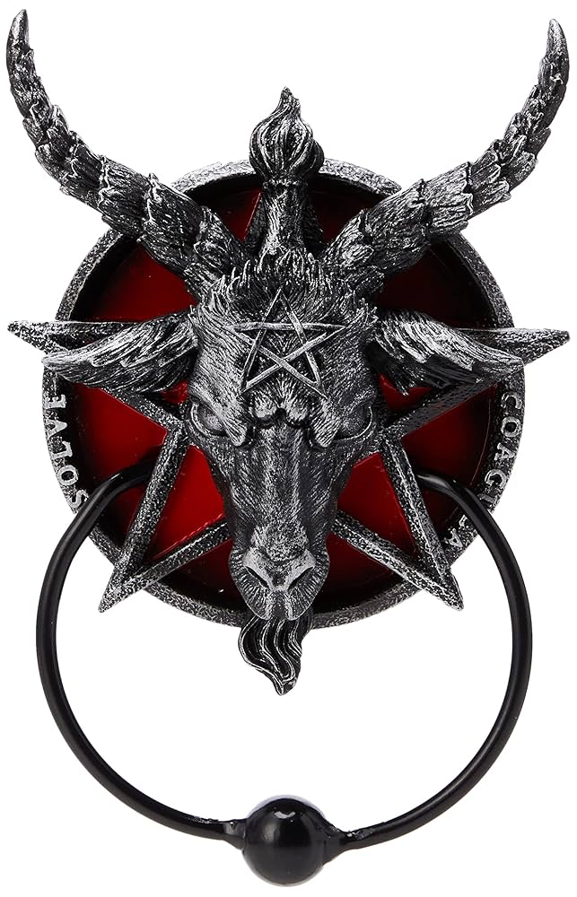 Nemesis Now B4474N9 Black Baphomet Door Knocker 20.5cm