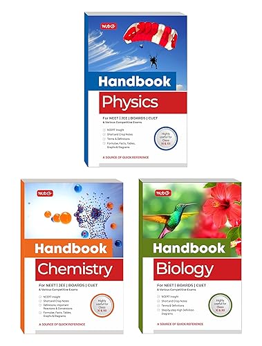 MTG Handbook of Physics, Chemistry &amp; Biology For NEET, CUET, Boards &amp; Various Competitive Exams (Class 11 &amp; 12) - NCERT Insight | Short and Crisp Notes | Formulae (Set of 3 Books) MTG Editorial Board