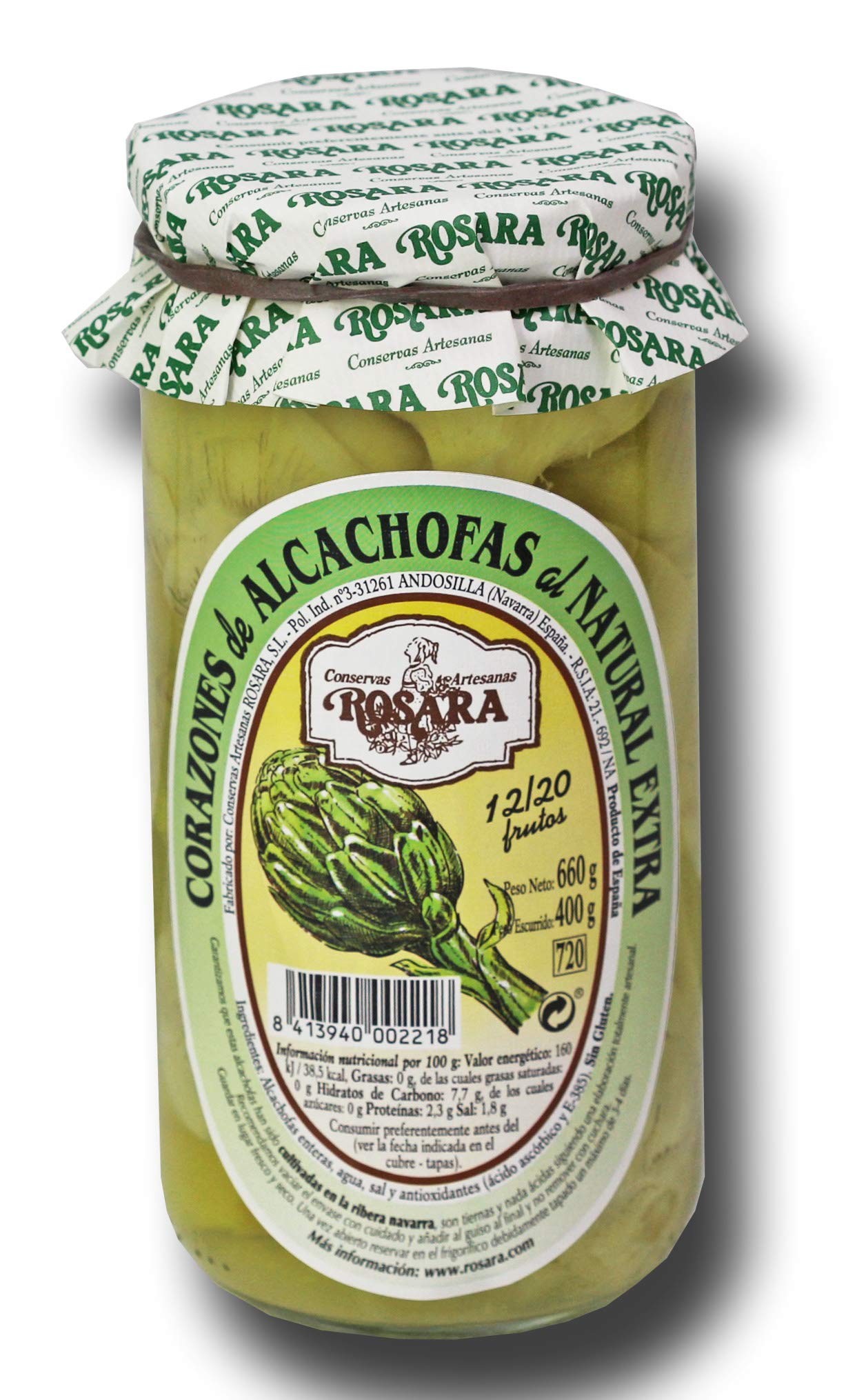 Rosara - Corazones de alcachofas de Tudela
