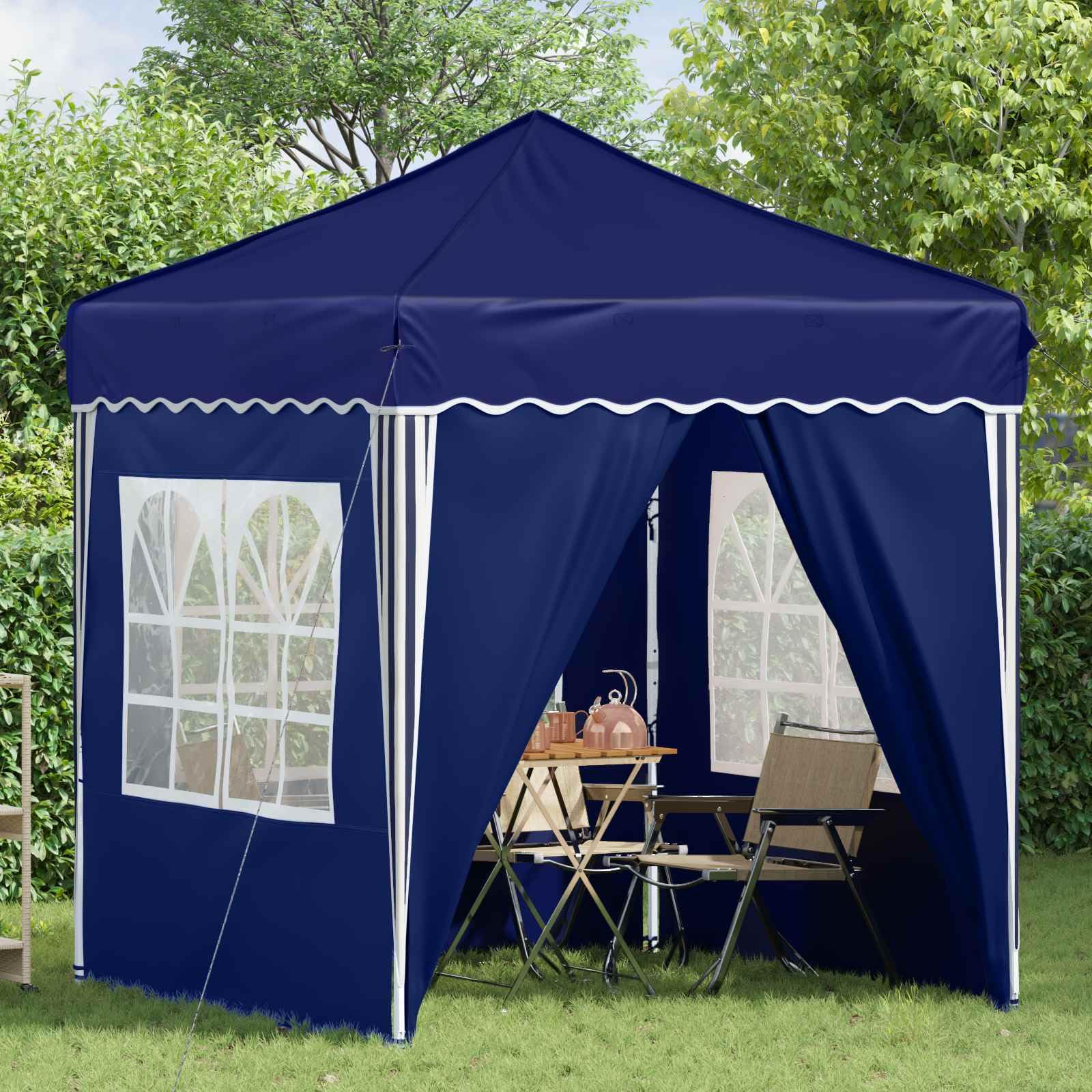 Carpa Plegable para Fiestas 195 x 195 x 245 cm Azul