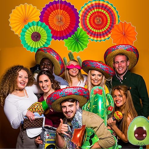 Miniatura 3 de 26 piezas de decoración de taco Bout a Baby Shower, decoraciones de fiesta de baby shower, incluyen globos de taco Bout a Baby Fans de papel,