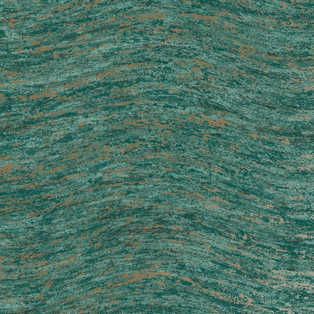 Holden Decor Industrial Wave Texture Teal Wallpaper 65778 - Metallic Stone