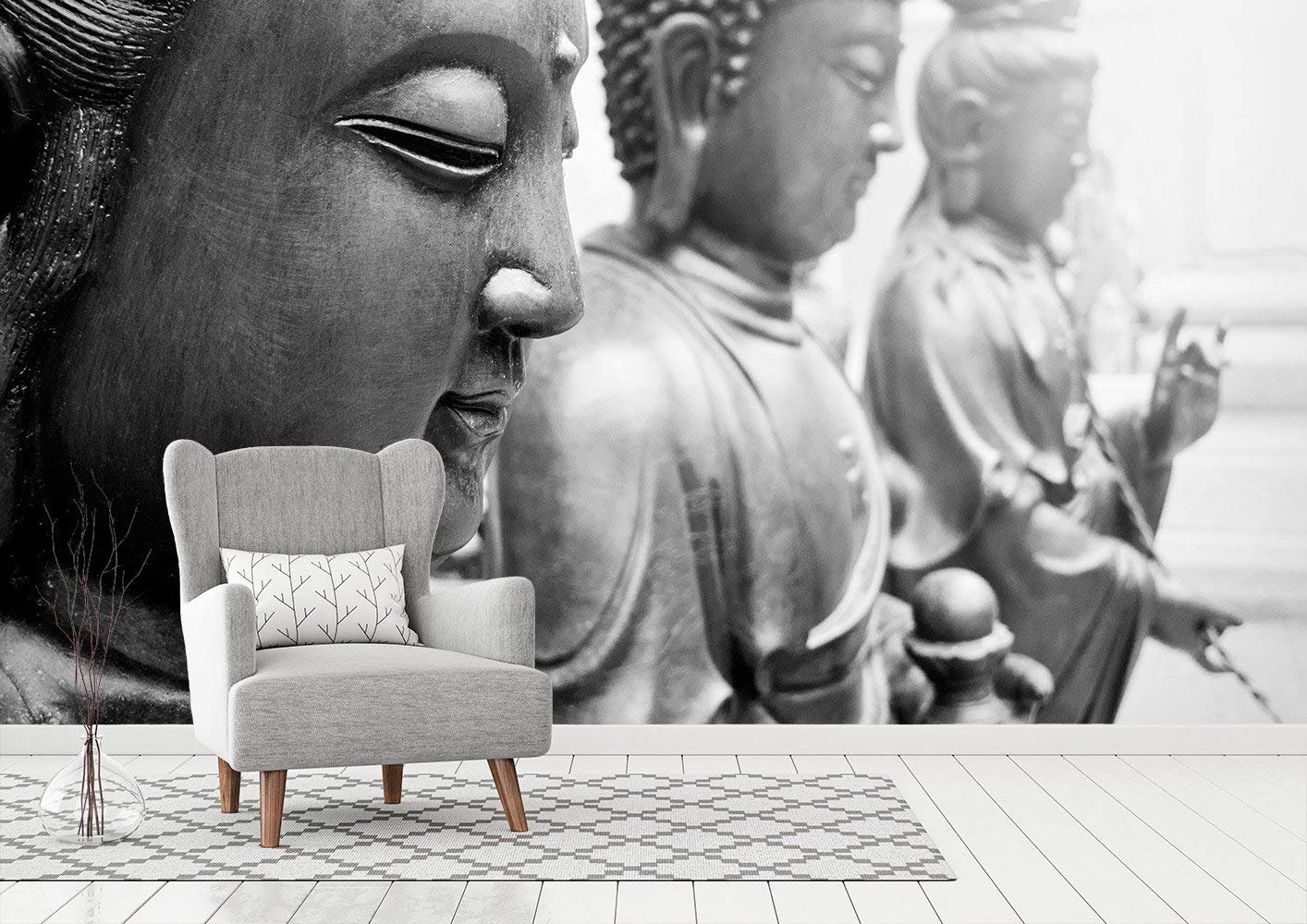 Oedim Fotomural Vinilo para Pared Buda | 500 x 300 cm | Salones