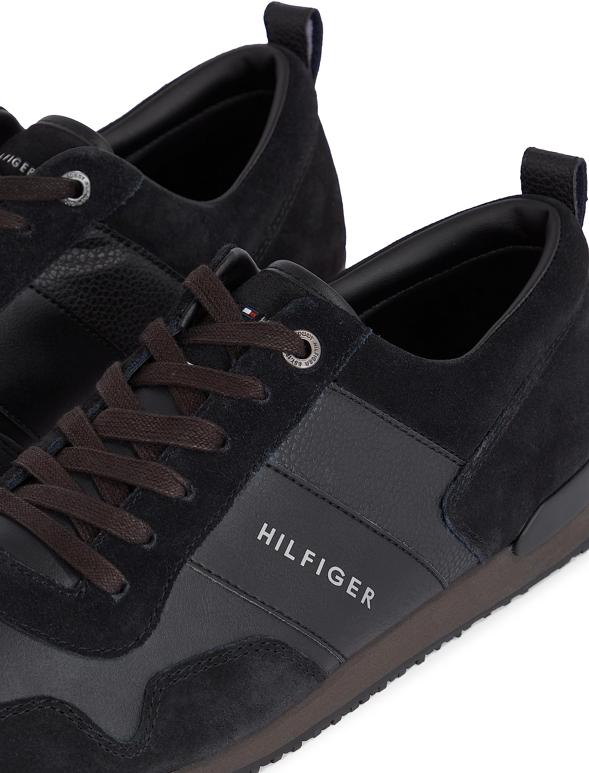 Tommy Hilfiger Herren Runner Sneaker Iconic Leather Suede Mix Runner Sportschuhe – Bild 4