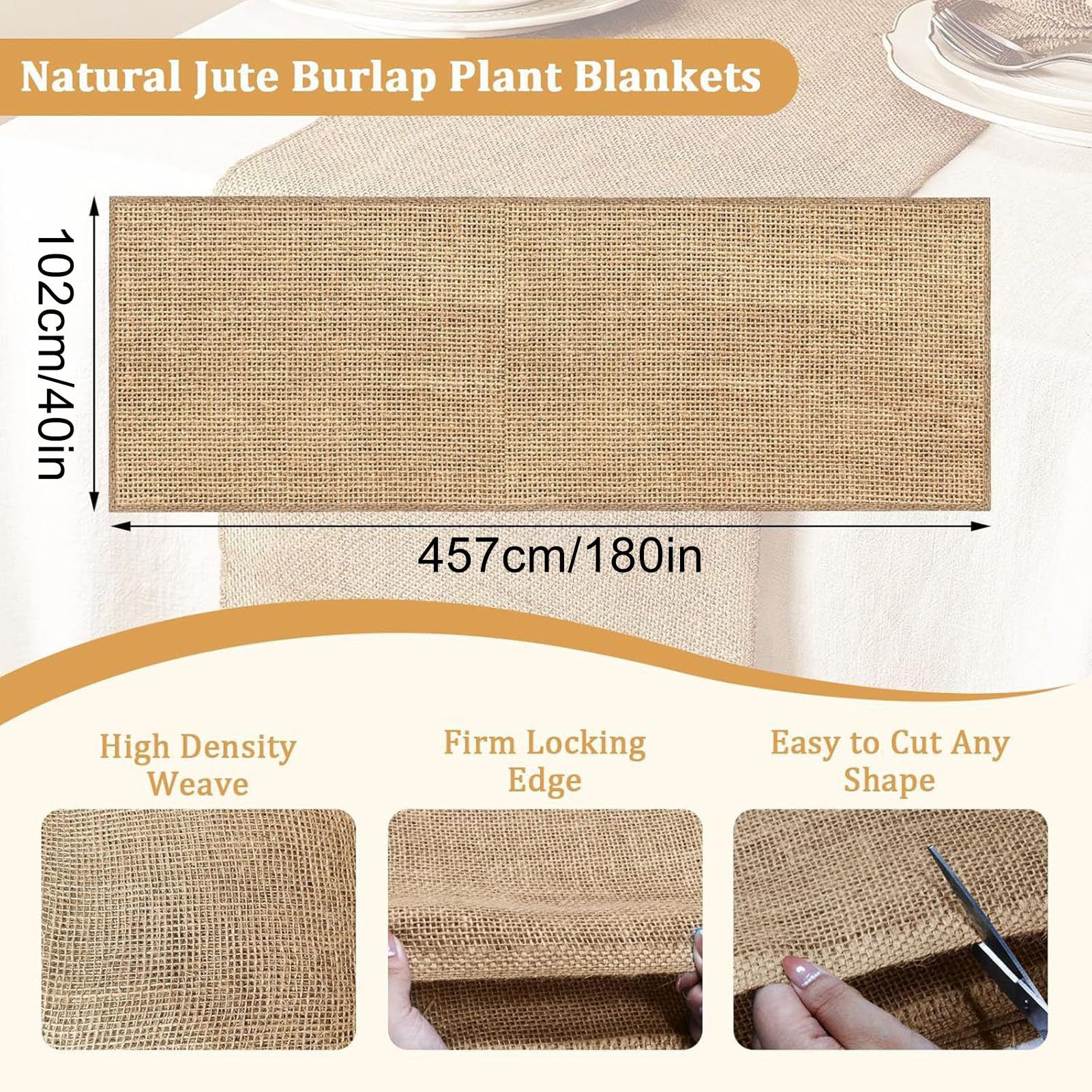 Voile D'Hivernage pour D'Extérieur Protection en Jute Et Voile D'Ombrage
