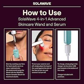 SolaWave 4-in-1 Facial Wand and Renew Complex Serum Bundle
