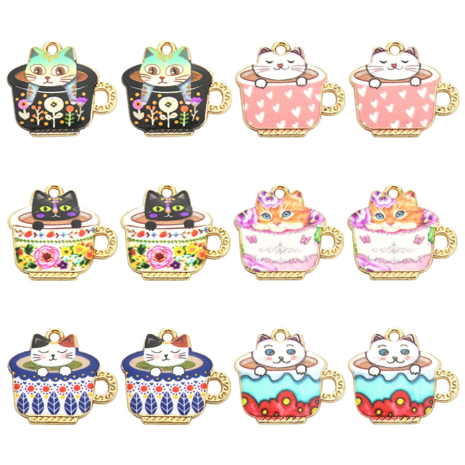 AirssoryLollipop Candy Food Dessert Nature Animal Flower Mix Enamel Charms