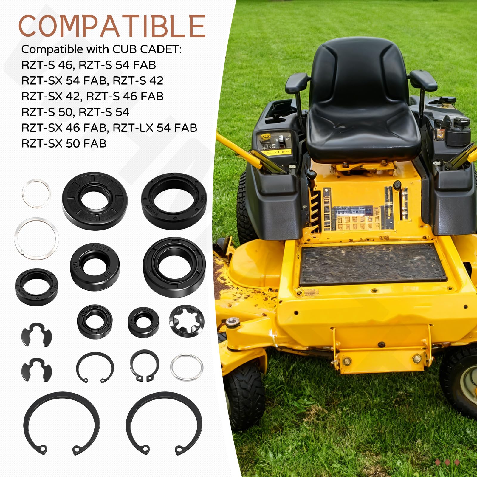 Amazon.com : 70853 Overhaul Rebuild Seal Retaining Ring Kit for