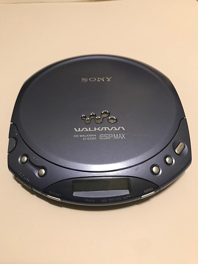 Sony Walkman CD Walkman DE220 ESPMAX CD Player (Silver/Grey) Electronics