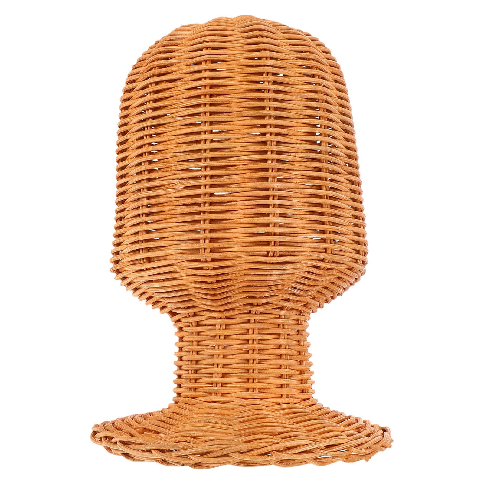 Présentoir à chapeaux en rotin tressé support décoratif de dôme de rangement pour magasin et maison