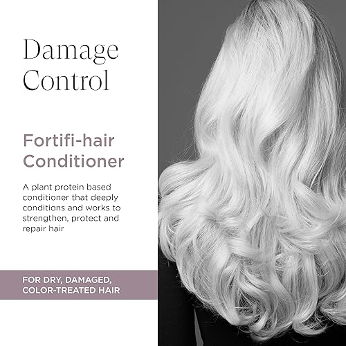 Miniatura 2 de Fortifi-hair Acondicionador hidratante reparador intensivo para cabello seco y dañado, rejuvenece, reconstruye, vegano, 8 onzas