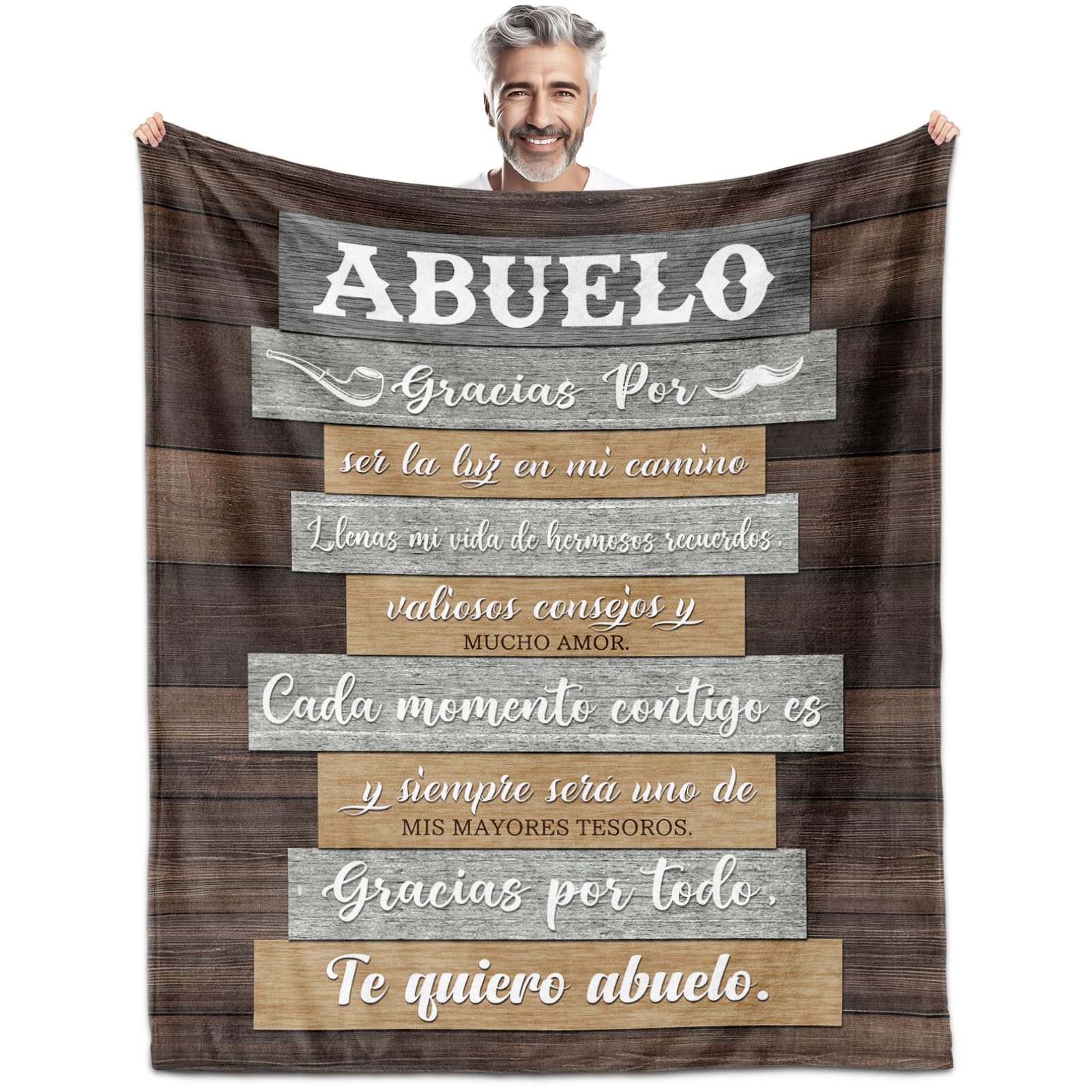 Abuelo Gifts in Spanish, Regalo para Abuelo Blanket 60" X 50", Grandpa Gifts in Spanish, Gifts for Abuelo, Abuelo Gifts, Abuelo Gifts from