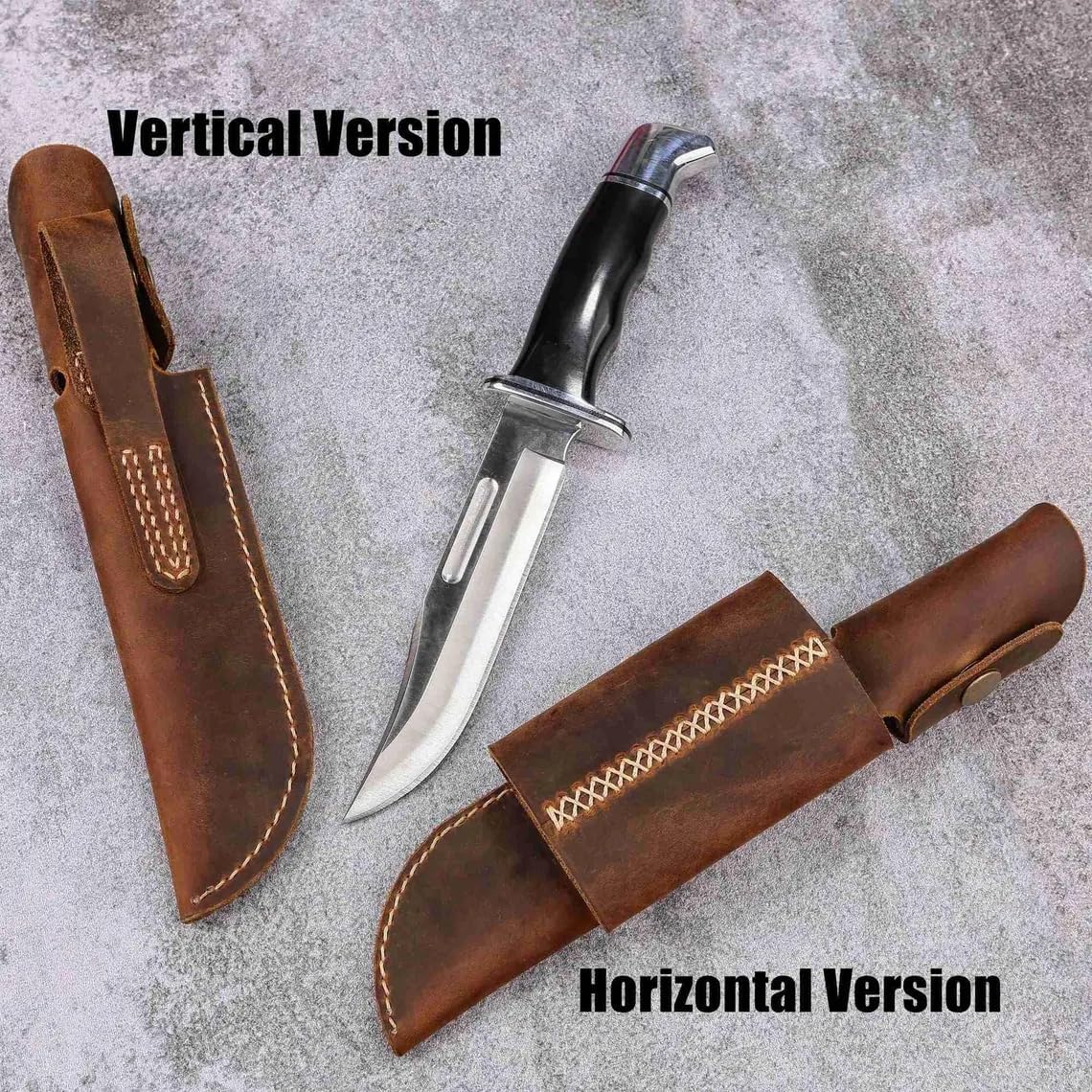Horizontal Leather Sheath for Buck 119 Knife, knife sheath for belt, fixed blade knife sheath,horizontal knife sheath CPDT1
