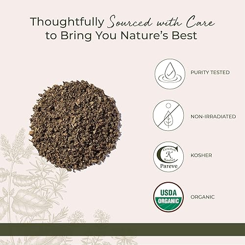 Miniatura 4 de Starwest Botanicals Hoja de gordolobo orgánica, hierba seca de hoja suelta para té, cortada y tamizada, fuente natural de antioxidantes, certificado