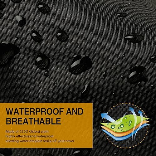 Miniatura 5 de NEVERLAND Funda impermeable para automóvil SUV para todo tipo de clima con diseño de cremallera, protección UV, resistente al viento, a prueba de