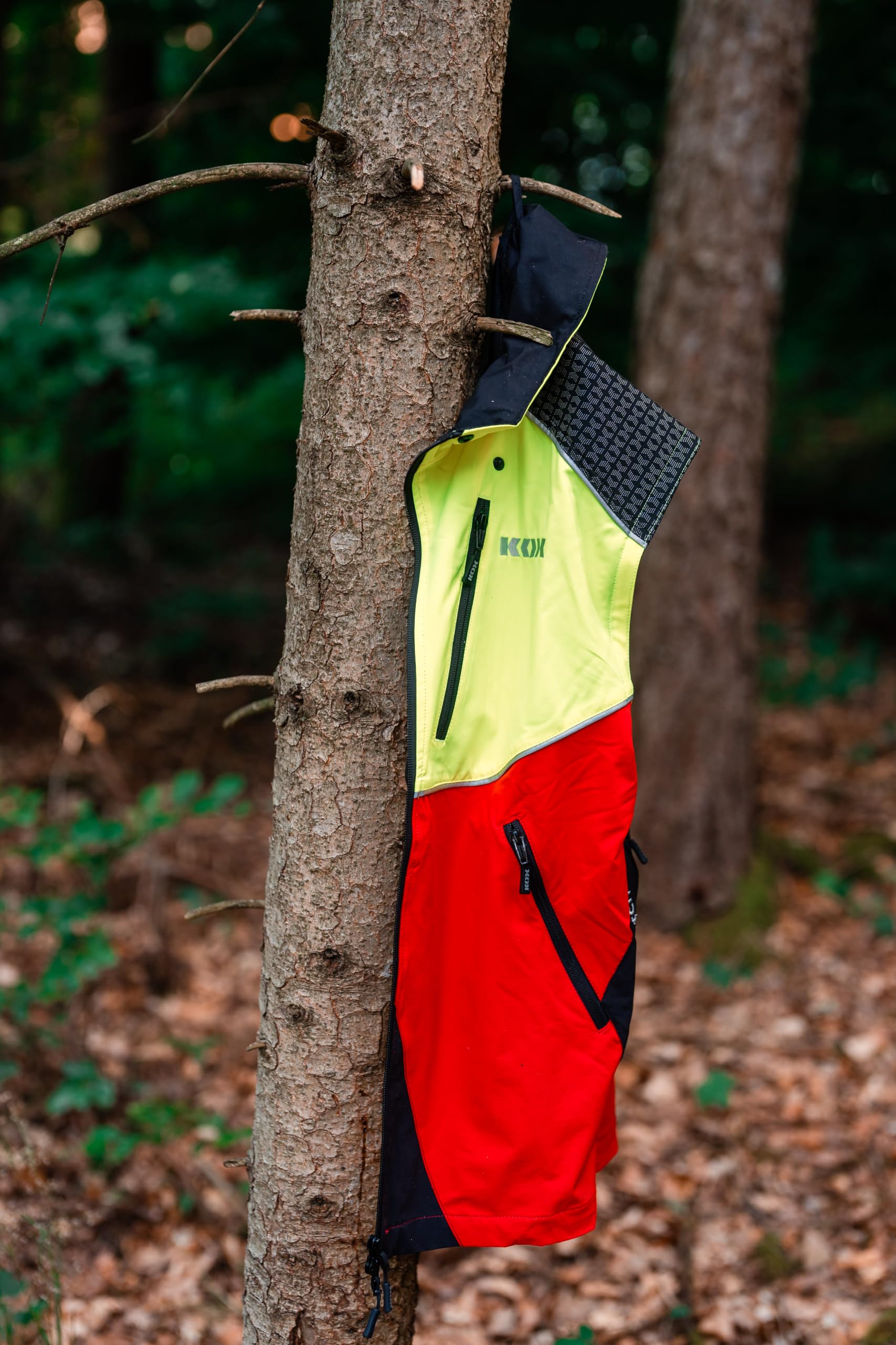 KOX Forstjacke Transform Stretch Rot/Gelb Größe 62/64 | | | Atmungsaktiv
