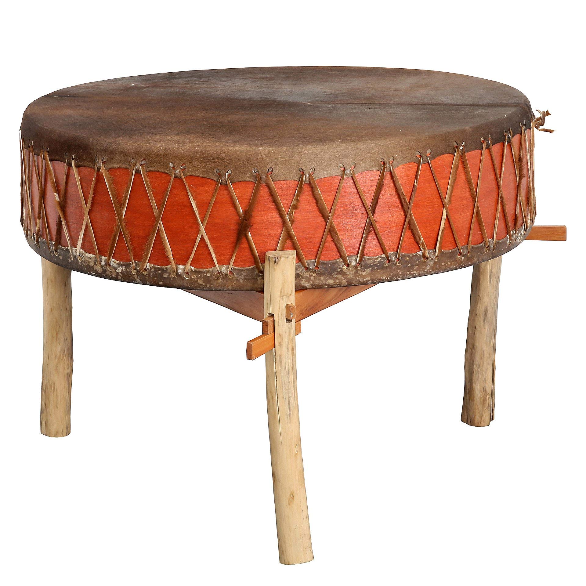 Motherdrum 100cm inklusive Ständer - im MYSEVENDO Set - Riesentrommel Thunderdrum Bigdrum Gemeinschaftstrommel Percussion Weltmusik Instrument Healing