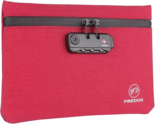 Vista 14 de FIREDOG Lock - Bolsas a prueba de olores, forro de carbono de 6 x 9 pulgadas, a prueba de olores, contenedor para almacenamiento de artículos