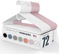Vista 91 de Neaties - Perchas resistentes para ropa, paquete de 18 – Fabricadas en EE. UU. – Capacidad de 8 libras, perchas de plástico para ropa de adultos