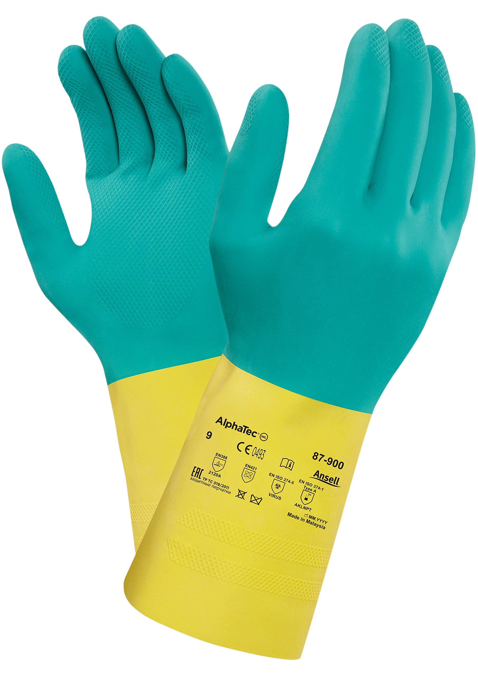 Ansell Guanto In Lattice Naturale, Protezione Meccanica, Lavorazione A Maglia 7 Guanti Di Sicurezza 59781987