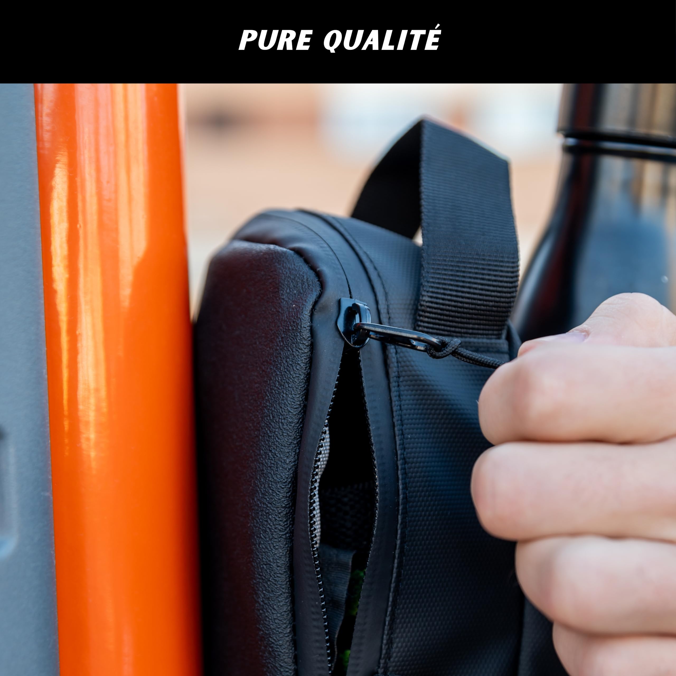 Sac Magnétique Sportif Compact et Léger, Imperméable avec Fixation à Aimant Néodyme, Idéal pour Salle de Sport, Crossfit, Calisthénie, Activités Extérieures, Compatible Bouteilles 1,5L