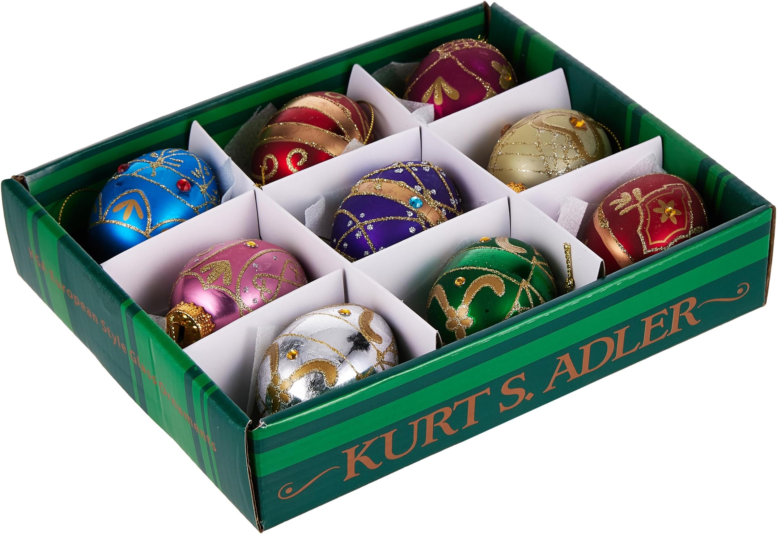 Kurt Adler GG1401 Miniature Ornaments And Treetop, Set Of