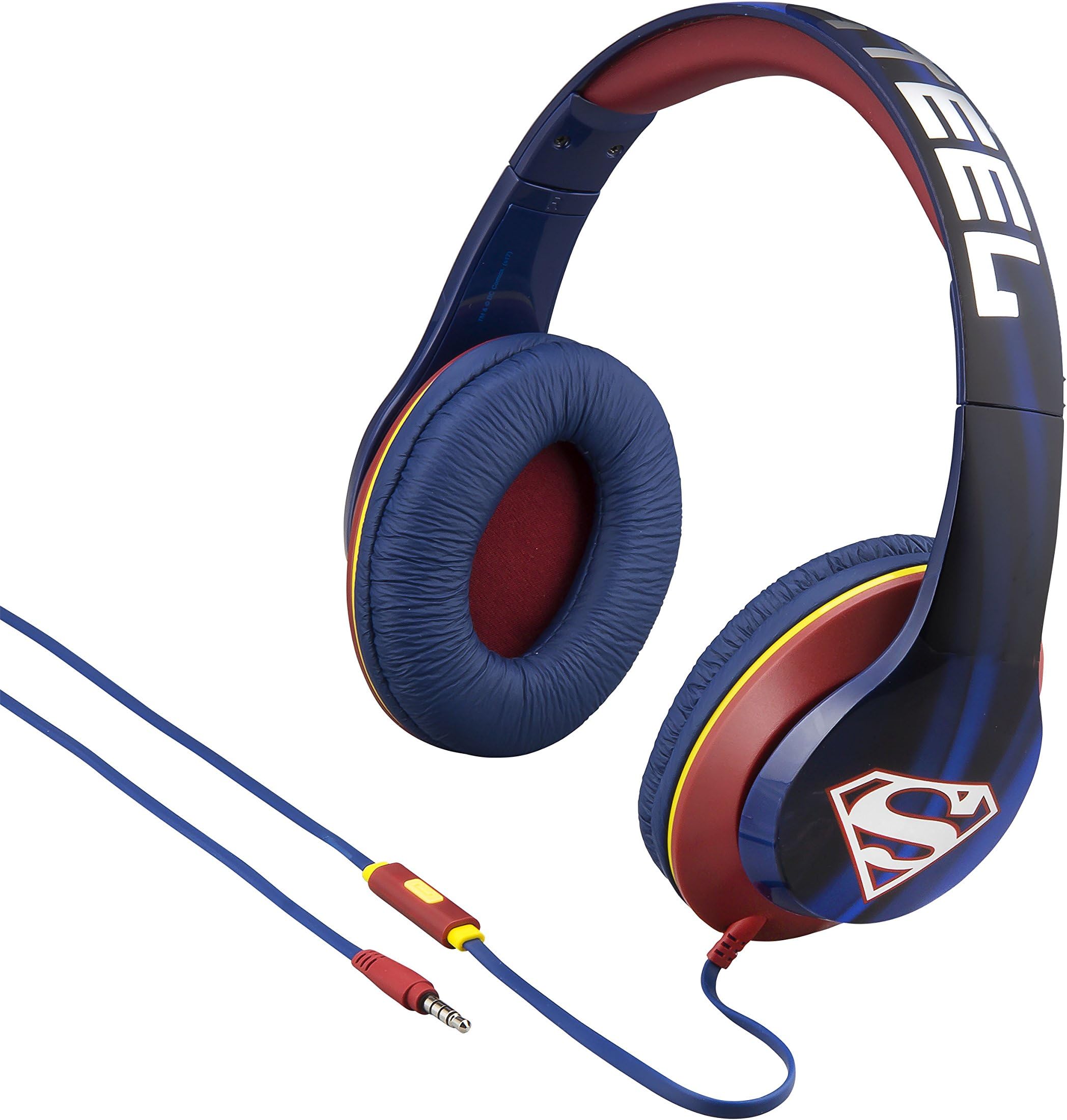 Superman Headphones - On Ear Hero Design with Built In Mic