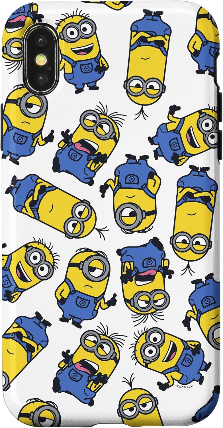 Despicable Me Minions Group Shot Minion Pattern Case for iPhone Xs Max