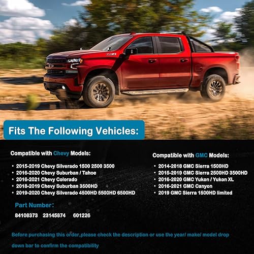 Miniatura 2 de Interruptor de control de freno de remolque compatible con vehículos GMC y Chevy 2014-2020 Colorado, Silverado 1500, Suburban, Canyon, Tahoe, Sierra