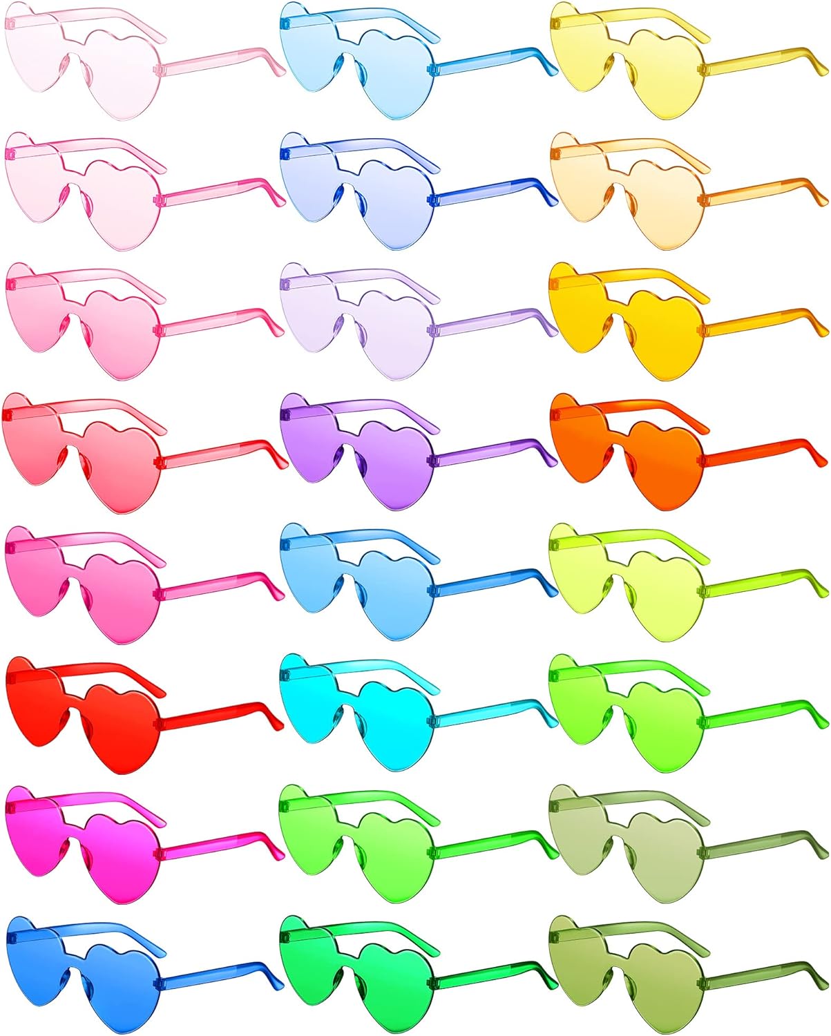 24 Pairs Kids Heart Shaped Sunglasses...