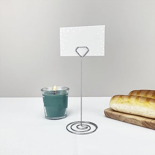 Miniatura 5 de Wettin 12 soportes de números de mesa de diamantes con 14 tarjetas de lugar, soporte para tarjetas de lugar, soportes para tarjetas de mesa,