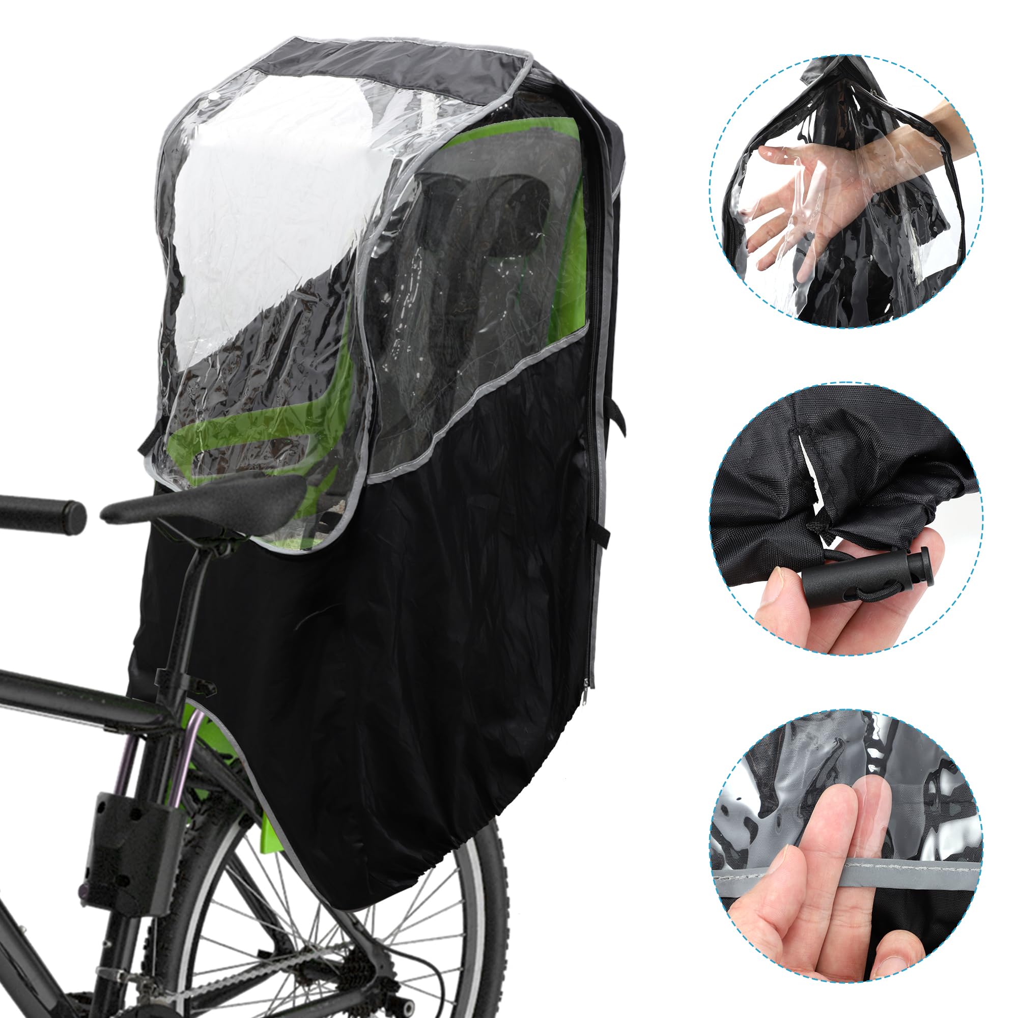 Fahrrad Kindersitz Regenschutz - Wasserdichte Abdeckung Fr Rcksitz  Kindersitz