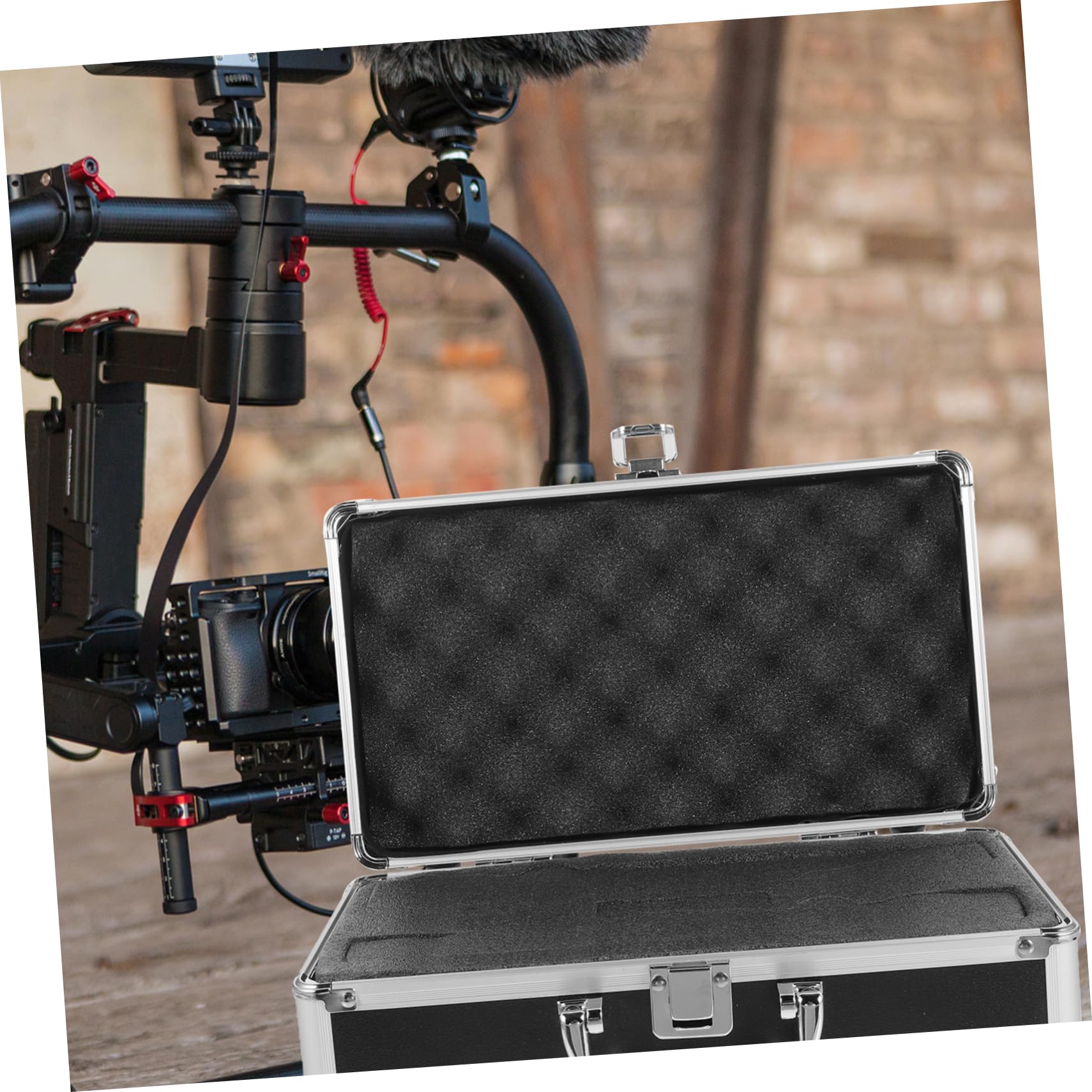 LIFKOME Professional Microphone Case with Interior Protective Storage for Handheld Mics Accessories Durable Design for Safe Transport