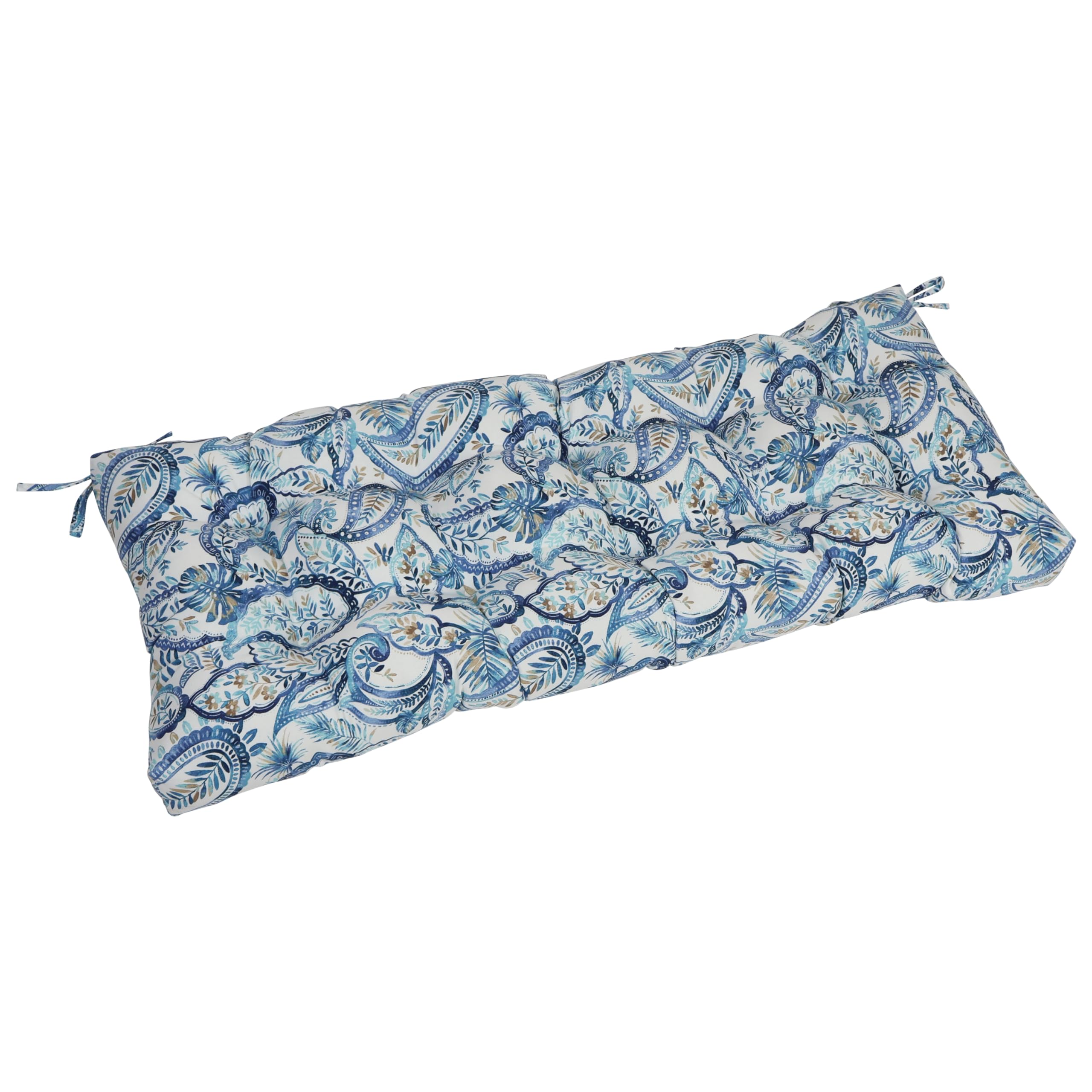 Blazing Needles Outdoor Bench Cushion, 46" x 19", Faylynn Lapis-image-28