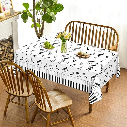 Miniatura 393 de CC HOME 1 pieza de mantel de plástico para fiesta de los 90 de 54 x 87 pulgadas de largo, mantel vintage retro de los 90 de hip hop, tema de 1990